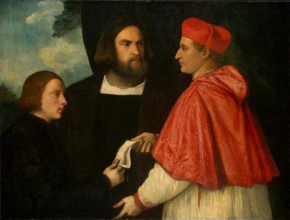 Il cardinale Marco Corner e il fratello Girolamo, all’investitura di Marco di Girolamo abate di Carrara